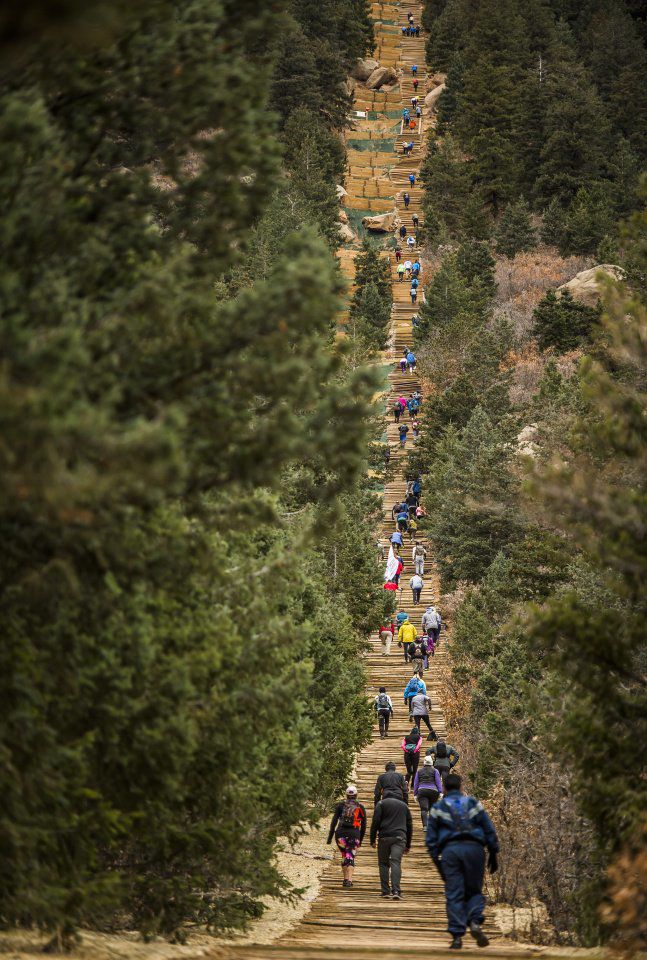 racing up incline